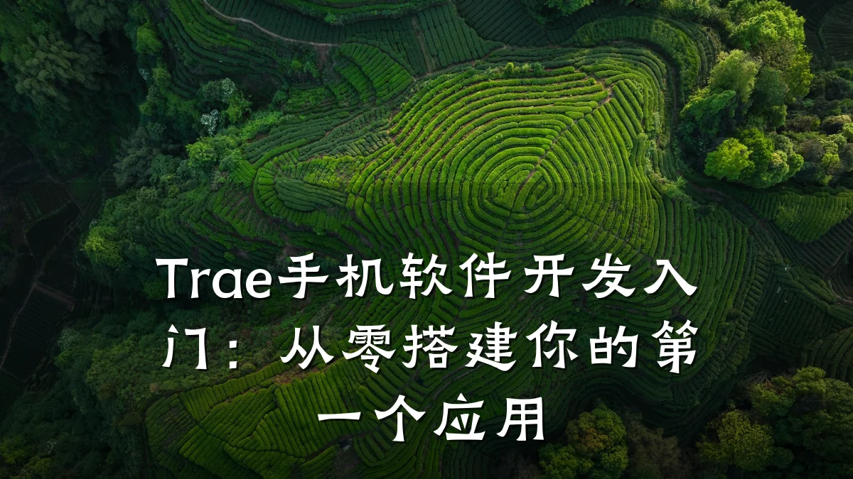 Trae手机软件开发入门:从零搭建你的第一个应用