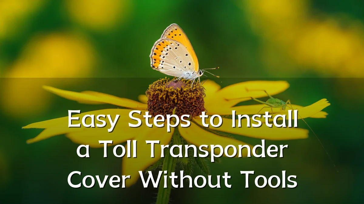 Easy Steps to Install a Toll Transponder Cover Without Tools