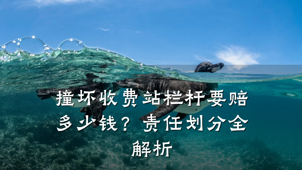 撞坏收费站栏杆要赔多少钱？责任划分全解析