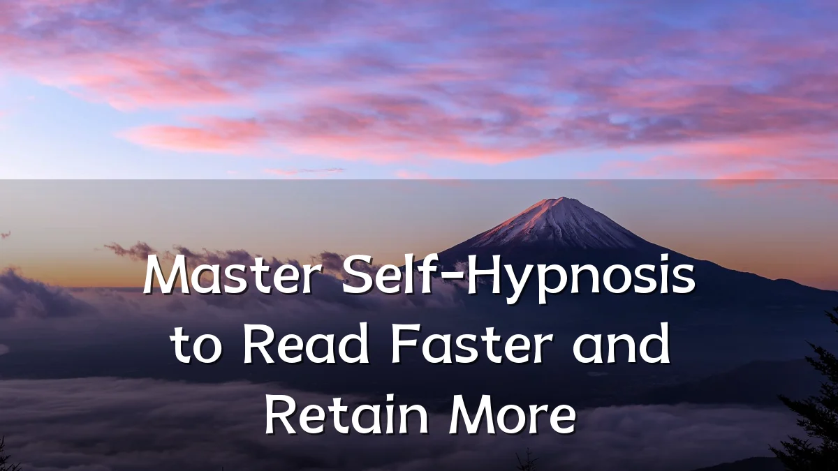 Master Self-Hypnosis to Read Faster and Retain More