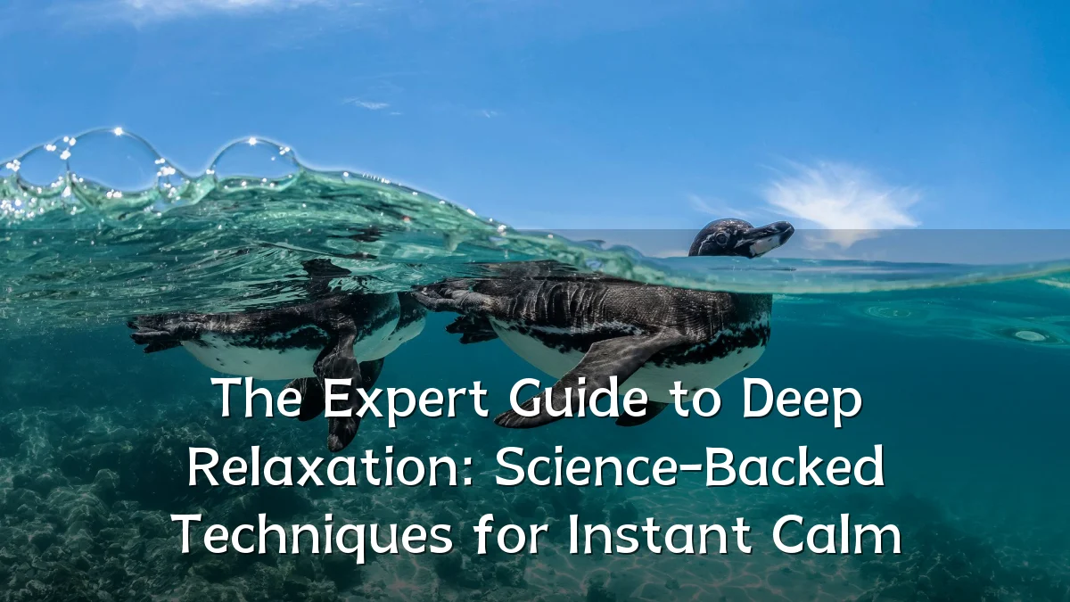 The Expert Guide to Deep Relaxation: Science-Backed Techniques for Instant Calm