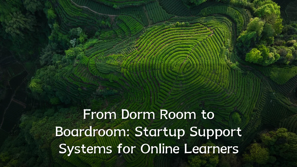 From Dorm Room to Boardroom: Startup Support Systems for Online Learners