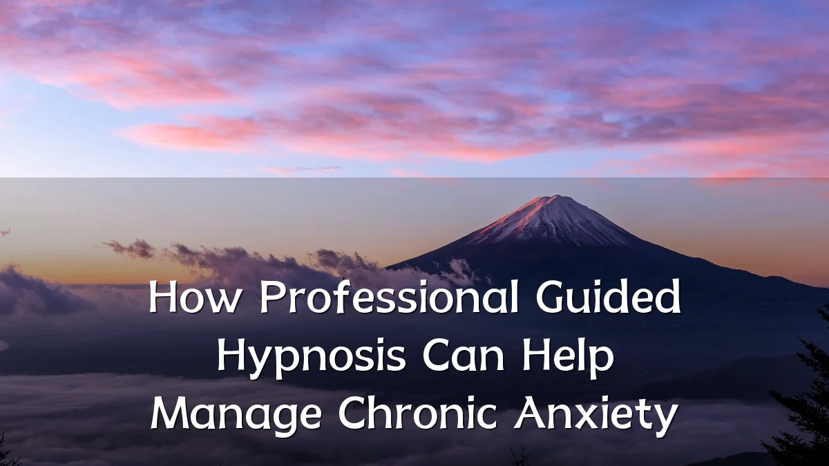 How Professional Guided Hypnosis Can Help Manage Chronic Anxiety