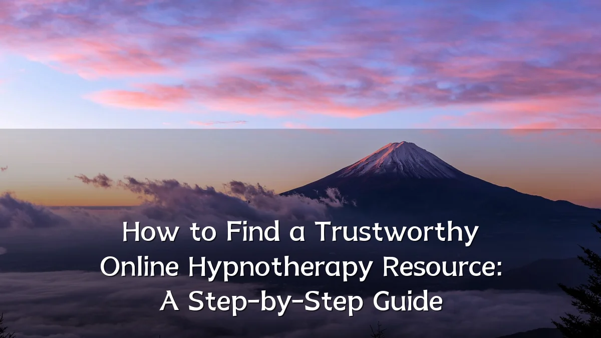 How to Find a Trustworthy Online Hypnotherapy Resource: A Step-by-Step Guide