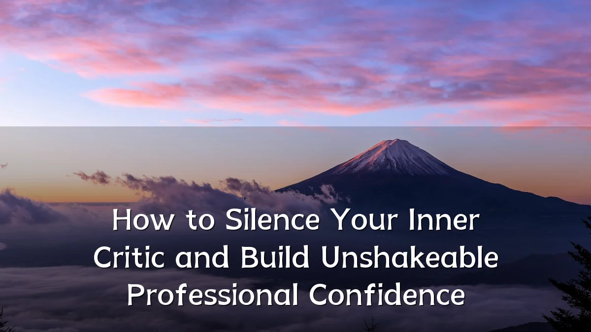 How to Silence Your Inner Critic and Build Unshakeable Professional Confidence