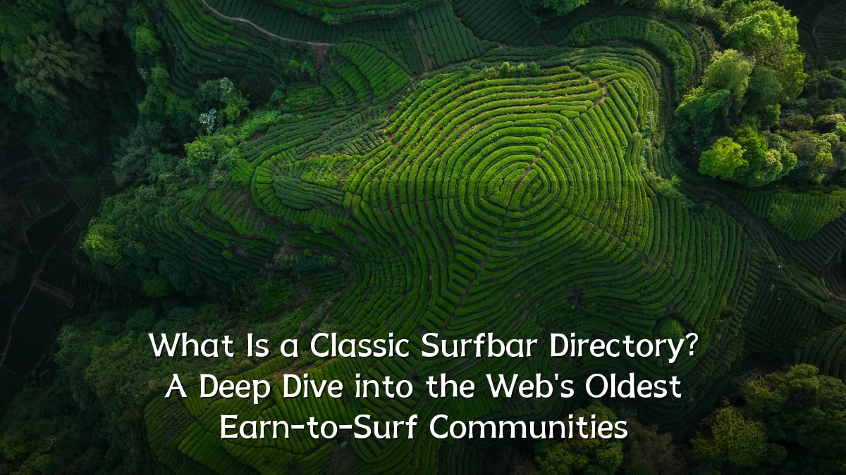 What Is a Classic Surfbar Directory? A Deep Dive into the Web's Oldest Earn-to-Surf Communities